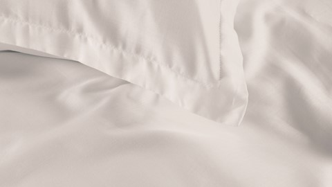 Dekbedovertrek Satin Uni, off-white