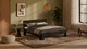 Bed Fresh met hoofdbord, zwart