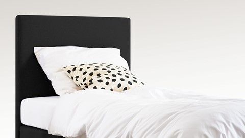 Box Ambra vlak met Easy Pocket matras, zwart