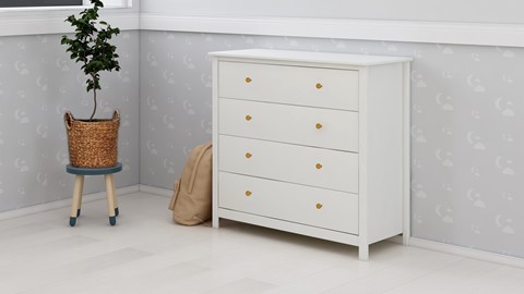 Commode Luna 4 laden, white