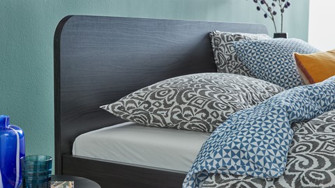 Bed Onyx, mokka eiken