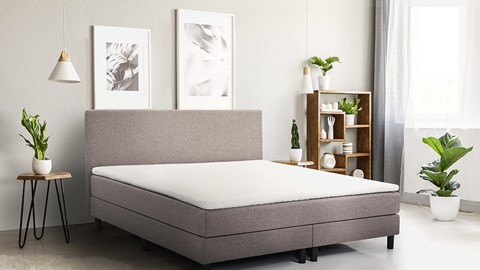 Versterken Bij wet Emigreren Boxspring Bellino vlak met gestoffeerd matras | Beter Bed België