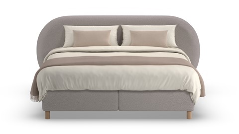 Boxspring Flow - Warm wool, grey