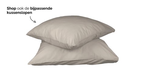 HappyBed Taupe - dekbed zonder overtrek