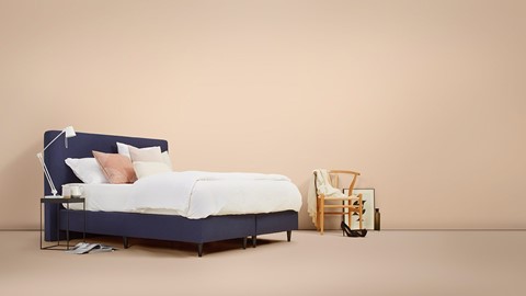 Matt Sleeps Boxspring Original vlak met matras Matt, blauw
