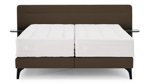 Boxspring Element Hallbar vlak met Balance matras, cappuccino