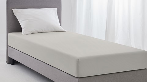 Hoeslaken Biologisch perkal matras, grijs