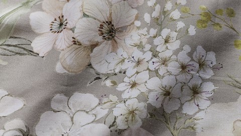 Dekbedovertrek Emmets Garden, pastel beige