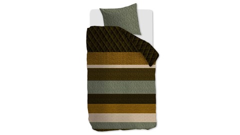 Dekbedovertrek Lowie, olive green