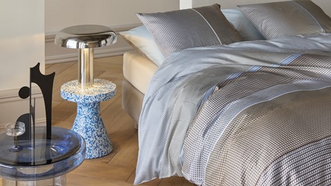 Dekbedovertrek Charlottes Ville, blauw grijs