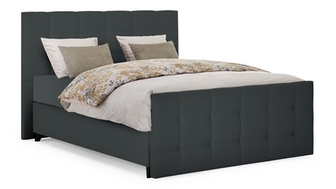 Boxspring Unik Varje vlak met Vildar Royal matras, anthracite