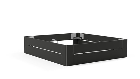 Bed Fresh 500 met 3 opbergladen, zwart
