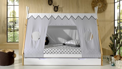 Textielset voor bed Tipi, beige