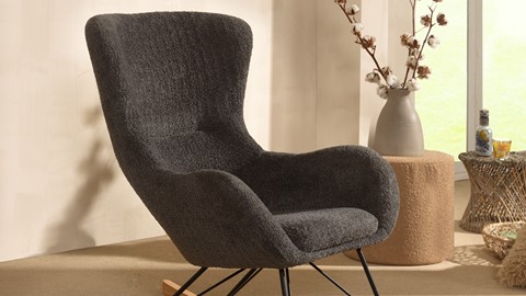Schommelstoel Rocky maxi, antraciet