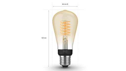 Verlichting Philips Hue Filamentlamp White Edison ST64/E27