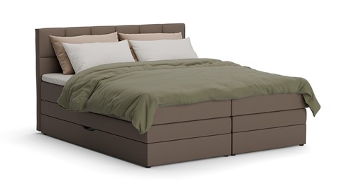 Opbergboxspring Jade - Matte leather, taupe