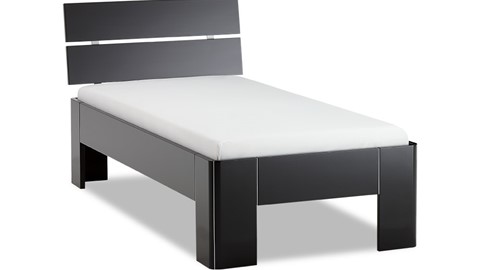 Bed Fresh 450 met hoofdbord, zwart