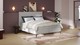 Boxspring Emerald - Linen touch, light grey