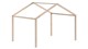 Dakframe bed Dallas, natuur