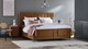 Boxspring Jade verstelbaar met gestoffeerd matras, cognac