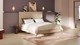 Boxspring Emerald vlak met Silver Pocket Deluxe Foam matras, beige