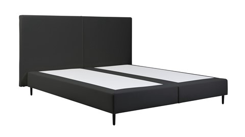 Boxspring Opal vlak zonder matras, onyx