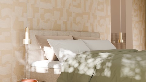 Opbergboxspring Jade - Linen touch, beige