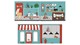 Gordijnen Pet shop Pino/Scott, blauw