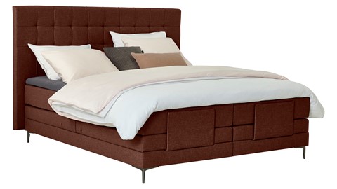 Boxspring Jade verstelbaar met gestoffeerd matras, copper