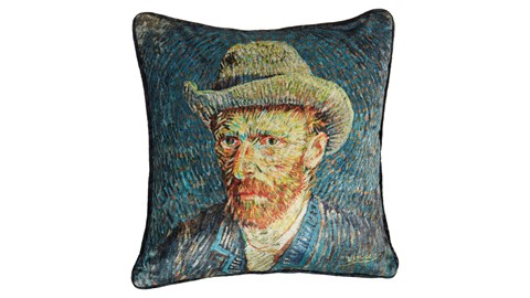 sierkussen Van Gogh, blauw