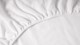 Molton splittopmatras Biologisch, wit