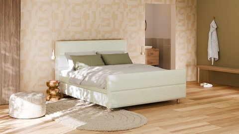 Boxspring Mica - Bold touch, natural