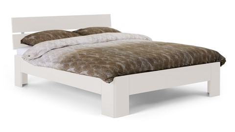 Bed Fresh 450 met hoofdbord, wit