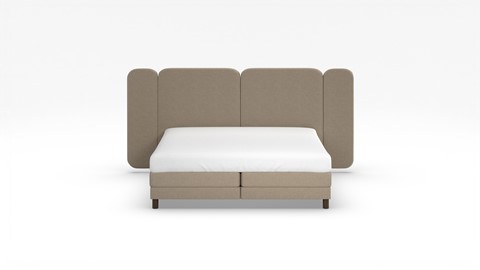 Elektrische boxspring Ridge met Kårlsson Excellence matras, beige