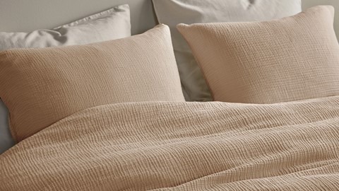Dekbedovertrek Mist, light brown