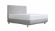 TEMPUR® Bed Arc met hoofdbord Vertical, vlakke schotelbodem en Pro matrassen, Stone