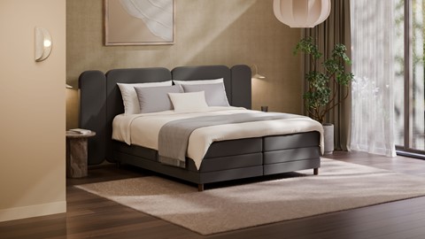 Elektrische boxspring Ridge, anthracite
