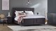 Boxspring Jade verstelbaar met gestoffeerd matras, anthracite