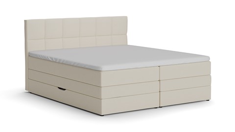 Opbergboxspring Jade - Matte leather, ecru