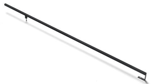 Stanggreep draaideurkast Switchline, mat zwart