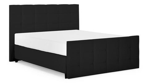 Boxspring Unik Varje vlak met Vildar Royal matras, black