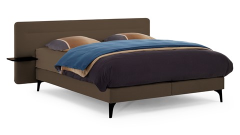 Boxspring Element Hallbar vlak met Balance matras, cappuccino