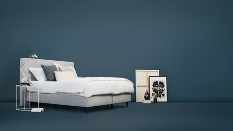 Matt Sleeps Boxspring Original vlak met matras Matt, grijs