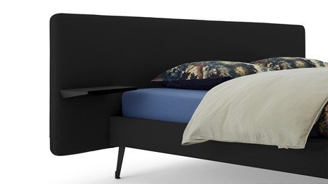 Bed Bädd Forma, etna black