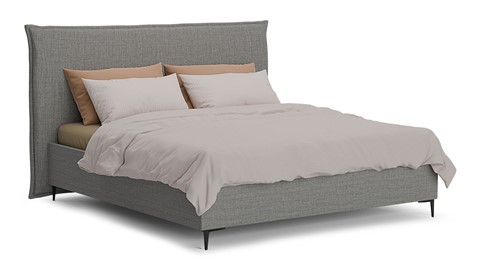 Opbergbed Morgan - Pure touch, zinc