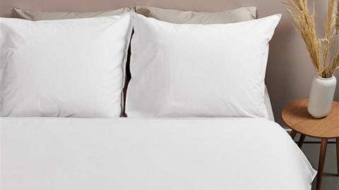 Dekbedovertrek Cotton Uni, white