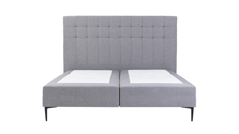 Boxspring Jade vlak zonder matras, grey