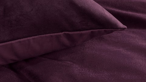 Dekbedovertrek Velvety, burgundy