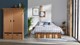 Paper Bed met laden, bruin