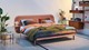 Bed Element met hoofdbord Lush, nachttafels en coolmotion 2 matrassen, powder